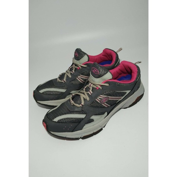 Dr. Scholl's Shoes - Dr. Scholls Sneakers Running Shoes Lace Up Low Top Mesh Black/Gray Women's 11